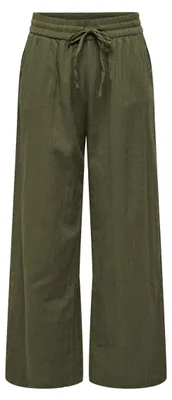 Produktbild von ONLY Leinenhose mit Kordelzug und elastischem Bund Größe: L