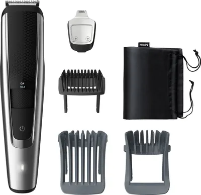 Zdjęcie produktu dla Philips BEARDTRIMMER Series 5000 BT5522/15 Trymer do brody, Zmywalny, AC/Bateria, Czarny, Srebrny