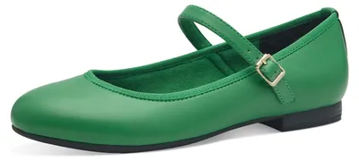 Immagine prodotto di Ballerine da donna Marco Tozzi, con cinturino, vegane, color verde, taglia 38 EU