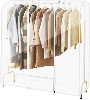 Immagine prodotto di Copriabiti con 2 cordoncini, extra largo, 120 × 150 × 50 cm, copriabiti trasparente in PEVA spesso