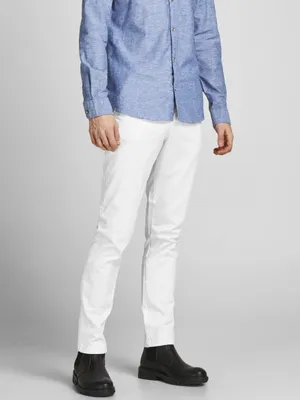 Image de Chino Pantalon Stretch Coupe conique Slim Fit JPSTMARCO JJBOWIE |