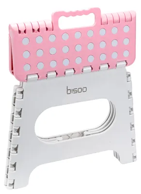 Immagine prodotto di Sgabello per bambini, 22 cm, rosa, pieghevole, antiscivolo, per il bagno