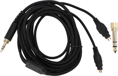 Zdjęcie produktu dla Kabel słuchawkowy 3,5 mm, długość 6,56 stopy, z PVC, z adapterem 6,35 mm, do modeli HD580, HD600, HD650, HD660S i HD6XX