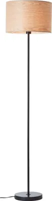 Produktbild von Brilliant Romm Standleuchte, 1-flammig E27 Holz Hell Schwarz 93140/76