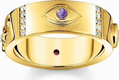 Image de Thomas Sabo - TR2439-995-7-52 - Bague - Femme - Argent 925 plaqué or jaune - Largeur 52