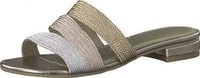Produktbild von Marco Tozzi Damen Sandalette Pantolette Slipper Sandale Fashionsandale, Farbe:Mehrfarbig (Multi Metallic), Größe:EUR 37