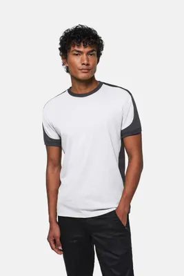Produktbild von Hakro T-Shirt-Contrast Performance - Weiß/Anthrazit - Größe 5Xl