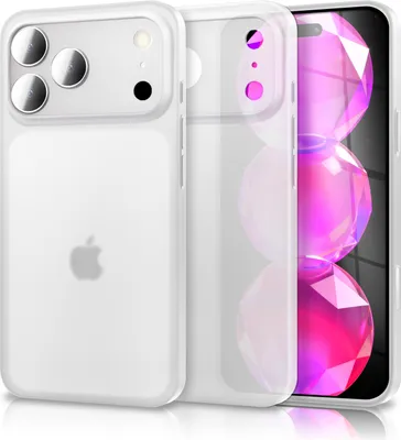 Zdjęcie produktu dla Etui "Phantom" do Apple iPhone 17 Pro Max - niezwykle cienkie i lekkie o grubości 0,3 mm, matowe i odporne na zabrudzenia, ultracienkie - białe, przezroczyste