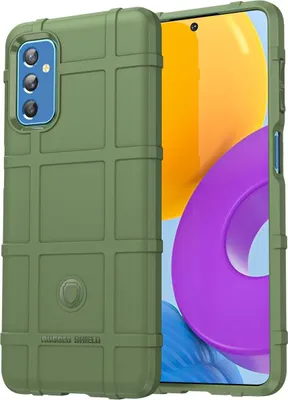 Produktbild von Mobigear Rugged Shield  Samsung Galaxy M52 Hülle Flexibles TPU Backcover Stoßfest - Grün