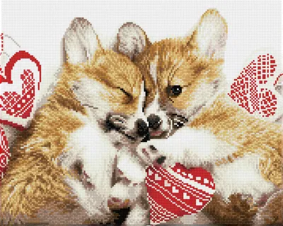 Produktbild von DIAMOND DOTZ® Original Diamond Painting Love Cuddles“ 50,5 x 40,5 cm a