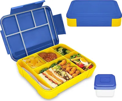 Produktbild von Brotdosen für Kinder mit Fächern, Auslaufsicher Lunchbox, Bento Box Kinder, Brotdose Mädchen, Brotdose kindergarten