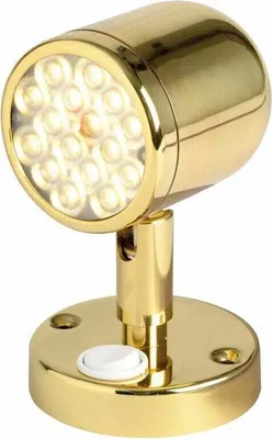 Image de Spot articulé Osculati Or 12/24 V Lumière intérieure bateau