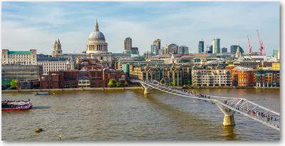 Produktbild von Tulup® Glas-Bild - 100x50 -Wandkunst - Wandbild hinter gehärtetem Sicherheitsglas  - Sehenswürdigkeiten & Architektur - Themse London - Mehrfarbig