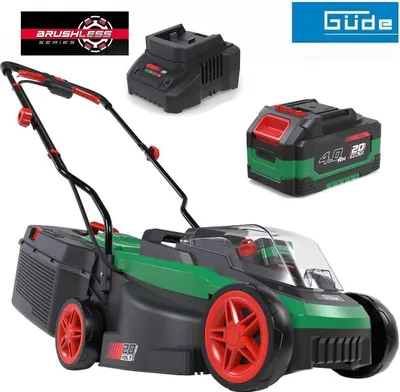 Produktbild von GÜDE City Akku Rasenmäher 320/20-4 mit Akku 4.0 Ah / Ladegerät, 20V 32cm