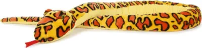 Produktbild von Plüschtier Schlange 250cm, gelb rot, Kuscheltiere Stofftiere Schlangen Reptilien Kriechtiere