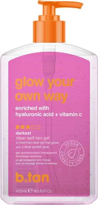 Produktbild von b.tan - Glow Your Own Way - Transparentes Selbstbrunungsgel, 473 ml