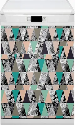 Produktbild von Küche Magnet für Spülmaschine  Abwaschbar 45x80 cm Geschirrspüle  - Tropisch