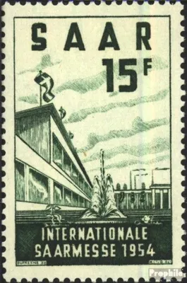 Produktbild von Briefmarken Saarland 1954 Mi 348 (kompl.Ausg.) postfrisch Saarmesse 1954