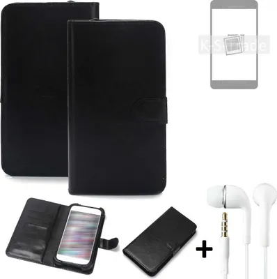 Produktbild von K-S-Trade Wallet Case Handyhülle kompatibel mit Samsung Galaxy S22+ Schutzhülle Flip cover Flipstyle Tasche Hülle Flipcover Slim Bumper schwarz +