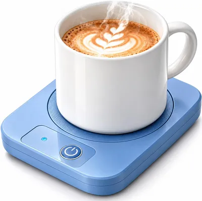 Kaffee- und Tassenwärmer, elektrisch, 55 °C, 16 W, Blau
