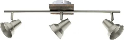 Produktbild von EGLO Deckenlampe Filipina, Deckenleuchte mit 3 Spots, Spotbalken schwenkbar, Wohnzimmerlampe, Deckenspots mit GU10-Leuchtmittel, warmweiß