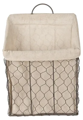 Zdjęcie produktu dla Clayre & Eef Kosz do przechowywania 23x9x37 cm brązowo-beżowy żelazo