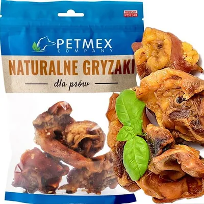 Obrázek produktu pro Pochoutka, přírodní žvýkačka pro psy, střední prasečí ucho Petmex 100g