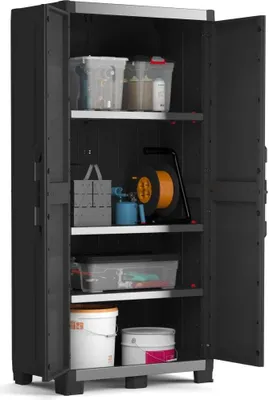 Produktbild von Keter Szafka do przechowywania z półkami Garage XL Black Silver 188 cm
