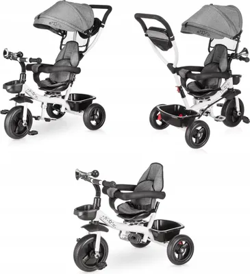 Image de Tricycle Stars, vélo porteur, tricycle enfant, vélo bébé 3 en 1 - jusqu'à 25 kg - poussette avec guidon & siège pivotant