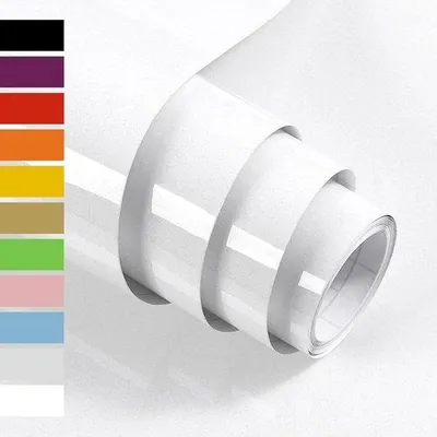 Immagine prodotto di Pellicola adesiva luccicante per cucina 60 cm x 5 m - Vinile lucido - Protezione per mobili da cucina - Pellicola decorativa impermeabile