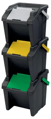 Produktbild von Cep 2810475991 Mülltrennsystem Tower - 3 x 30 Liter
