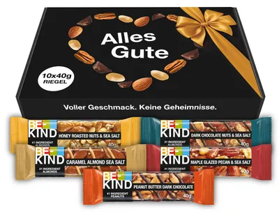 Produktbild von BE-KIND "Alles Gute" Geschenke-Box 10x40g Riegel