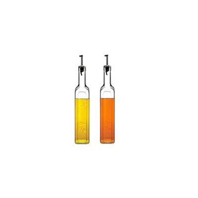 Image de Huile et vinaigre de service en verre - 2 pièces - 500 ml