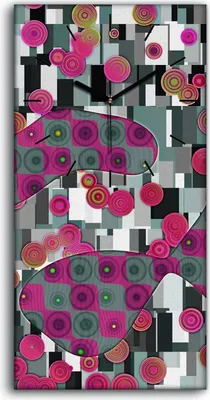 Produktbild von Dekor Leinwand Uhr Wandbilder Kunstdruck 30x60 Wand Kunst Bild abstrakter Stil - schwarze Hände