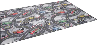 Produktbild von Kinder und Spielteppiche | Große Auswahl an Straßenteppichen | Pflegeleicht und Strapazierfähig, Größe:160x200 cm, Design:Disney Cars