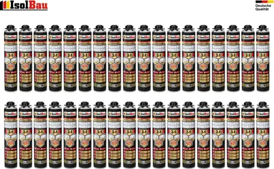 Mauermörtel Pistolenschaum Montageschaum PU-Mauermörtel Klebeschaum 36 x 750ml