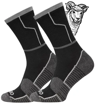 Produktbild von TODO Rennrad Socken Winter Fahhradsocken Herren. Merino Rennrad Socken Schwarz, Winter Radsocken Herren, Merino Fahrradsocken Herren (Black 47-50)