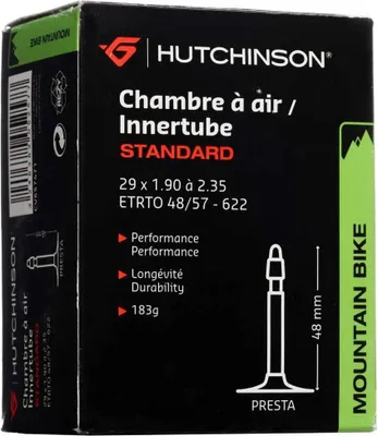 Produktbild von Hutchinson Standard Presta 48 Mm Mtb Fahrradschlauch Schwarz 29´´ / 1.90-2.35 Schwarz 29´´