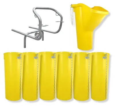 Produktbild von Sirl Profi XXL Bauschuttrutsche Schuttrutschen Schuttrohr SET (8-tlg. 7,43m)