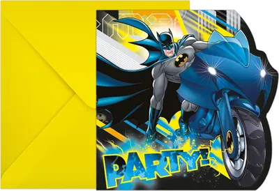 Image de Batman 6 Cartes d'invitation & enveloppes