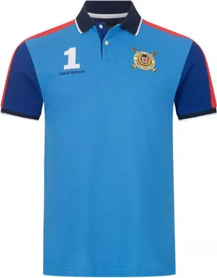 Produktbild von Hackett London Herren Großbritannien Poloshirt blau M