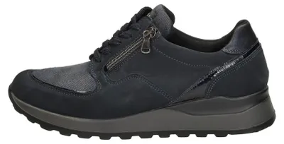 Image de Waldläufer Hiroko Veterschoenen Laag - Blauw - Maat 37