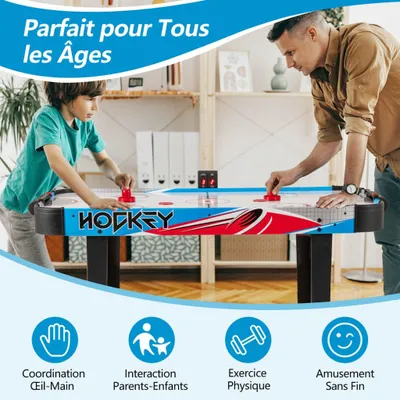 Produktbild von Airhockey-Tisch (122 cm), LED-Anzeigetafel, 12-V-Lüfter