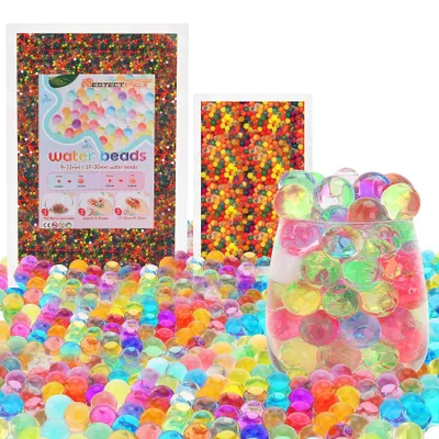 Produktbild von Wasserperlen Set - 55000 Stück - Für Pflanzen und Dekoration - Bunt - 50000 Stück und 5000 Stück