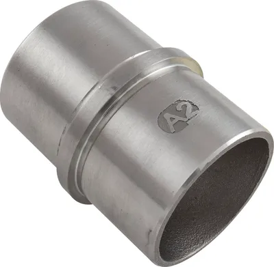 Produktbild von ECONOMY Verbindungsmuffe für Rohr ø 42,4 x 2,0 mm,Edelstahl geschliffen V2A