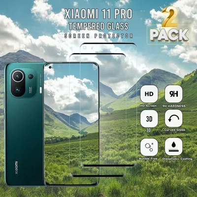 Obrázek produktu pro 2-balení Xiaomi 11 Pro Ochranné sklo na displej - Tvrzené sklo 9H - Super kvalita 3D