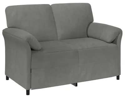Zdjęcie produktu dla vidaXL Sofa dwuosobowa, ciemnoszara, 138 x 83 x 95 cm, aksamit