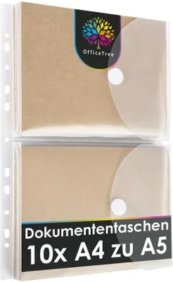 Produktbild von A5 Dokumentenmap 120 Seiten transparent mit Klettverschluss