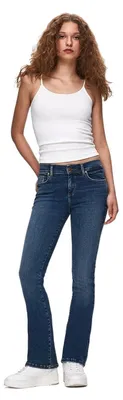 Productafbeelding van LTB Damen Jeans Fallon 400 - Mid-waist - Bootcut - Blauw, maten 27-34, katoen