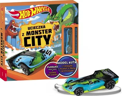 Obrázek produktu pro MATTEL Hot Wheels kniha. Útěk z Města příšer!